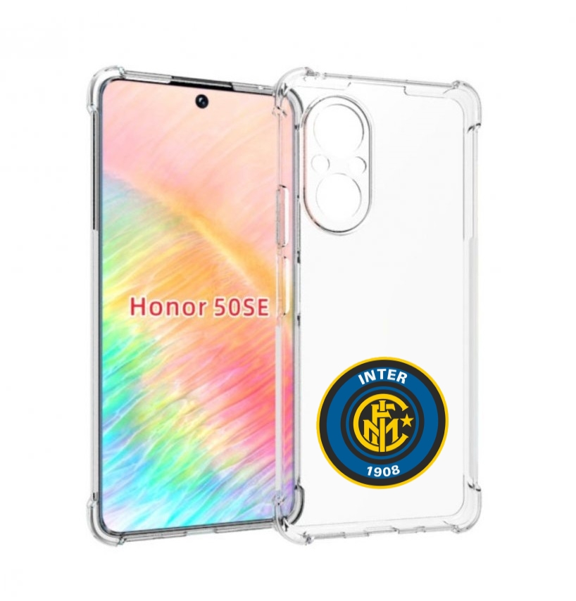 Чехол бампер MyPads фк интер мужской для Honor 50 SE противоударный