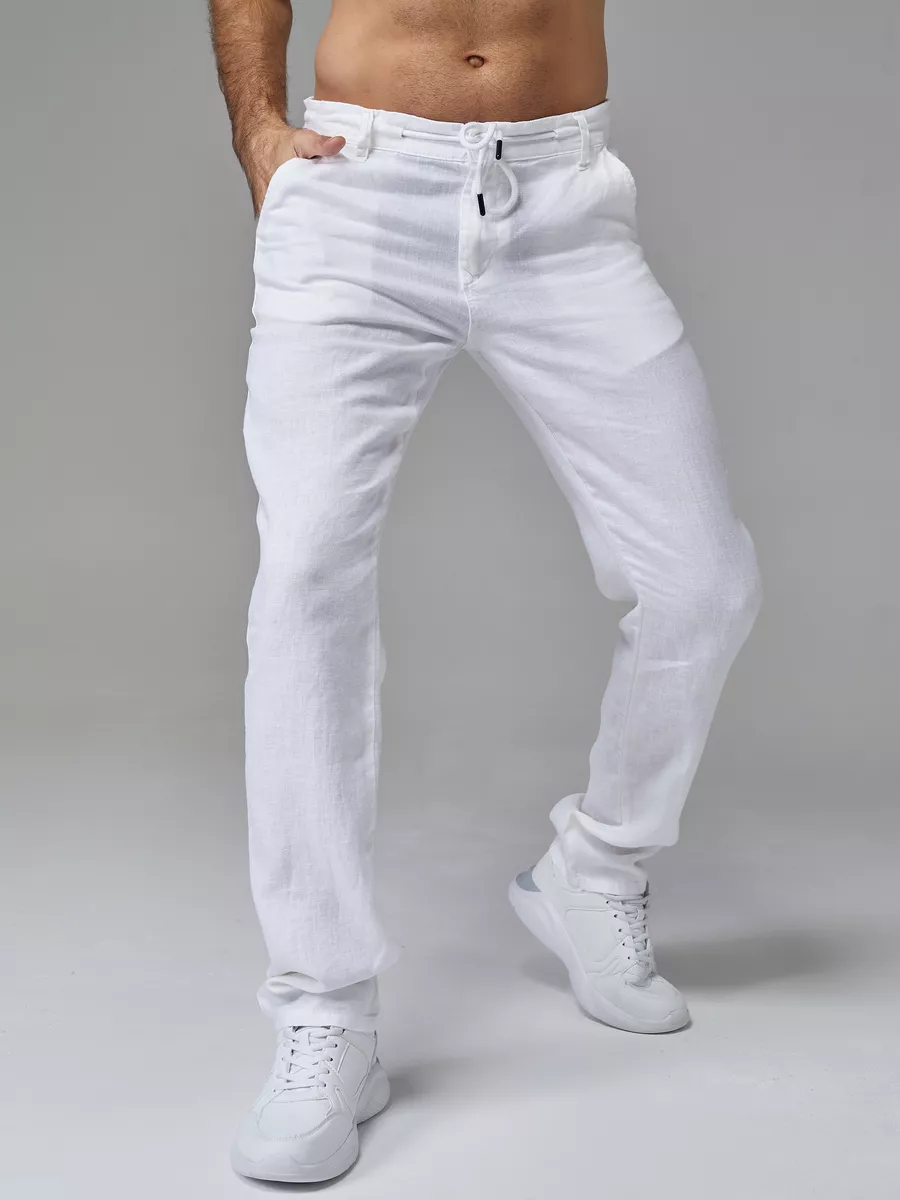 Брюки мужские HEISEDE 225144рез белые 62 RU 3525₽