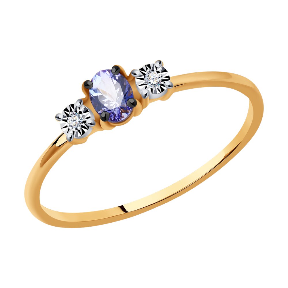 

Кольцо из комбинированного золота с бриллиантом р. 18,5 SOKOLOV Diamonds 6014237, 6014237