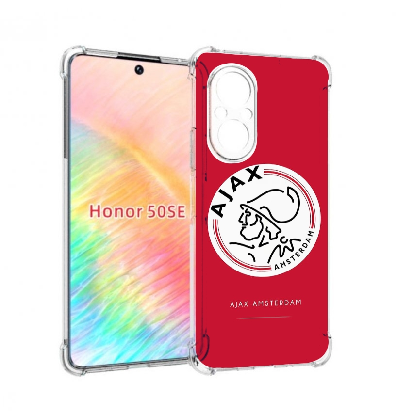 

Чехол бампер MyPads фк аякс амстердам для Honor 50 SE противоуда, Прозрачный, Tocco