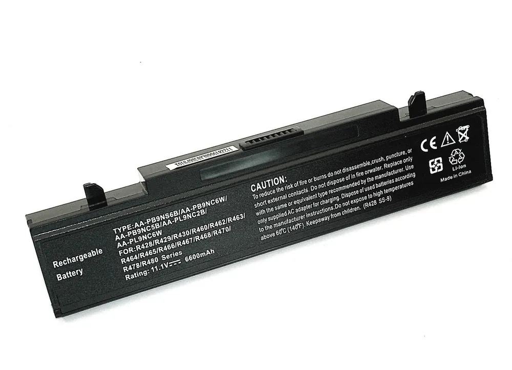 Аккумуляторная батарея для ноутбука Samsung R420 R510 R580 R530 AA-PB9NC6B 6600mAh OEM чер