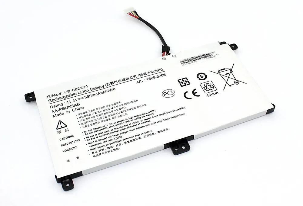 Аккумуляторная батарея для ноутбука Samsung 300E5K AA-PBUN3AB 11.4V 3900mAh OEM