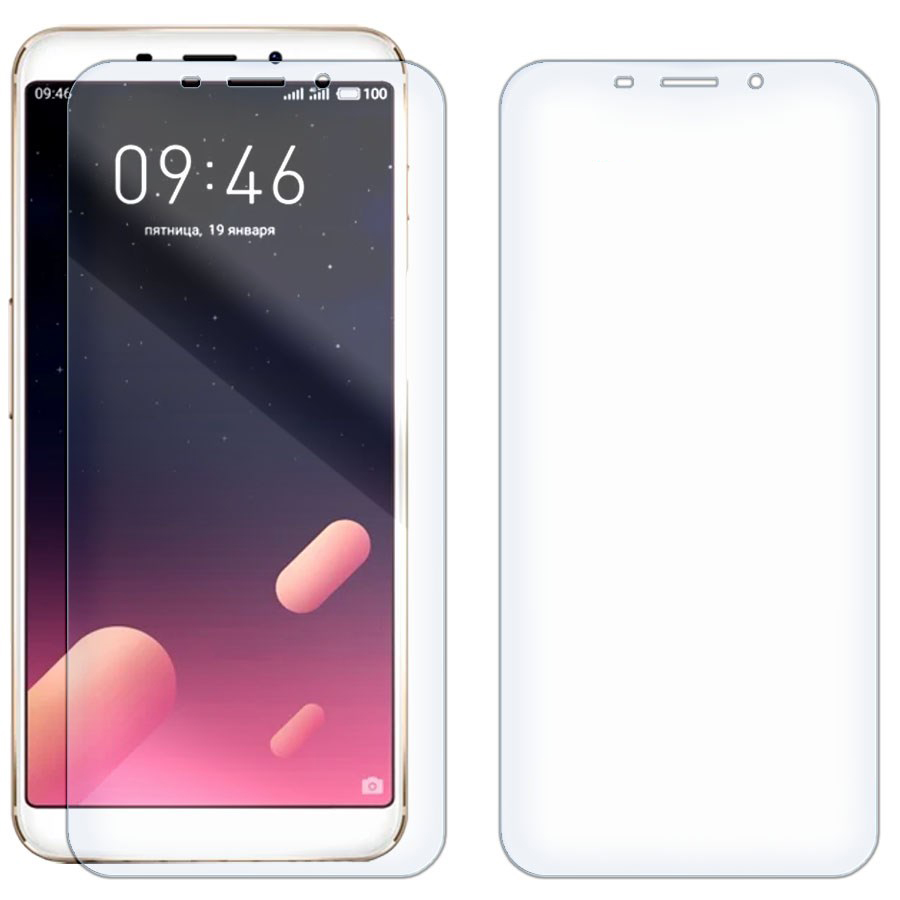 

Комплект из 2-x защитных гибридных стекол для Meizu M6s