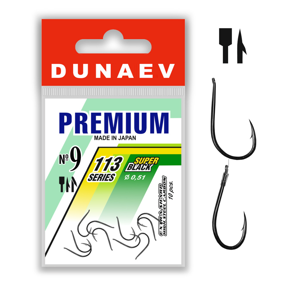 

DUNAEV Крючок DUNAEV PREMIUM 113 (Размер # 8; 10шт )
