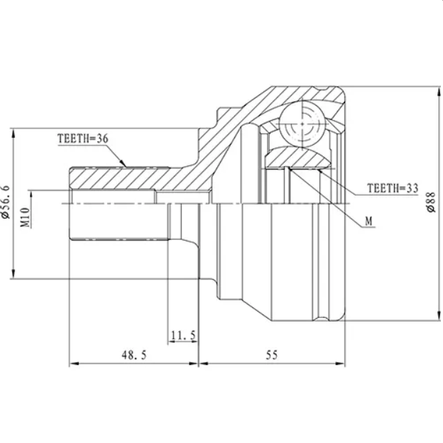 

ZIKMAR Z87593R ШРУС наружный