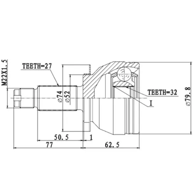 

ZIKMAR Z87487R ШРУС наружный
