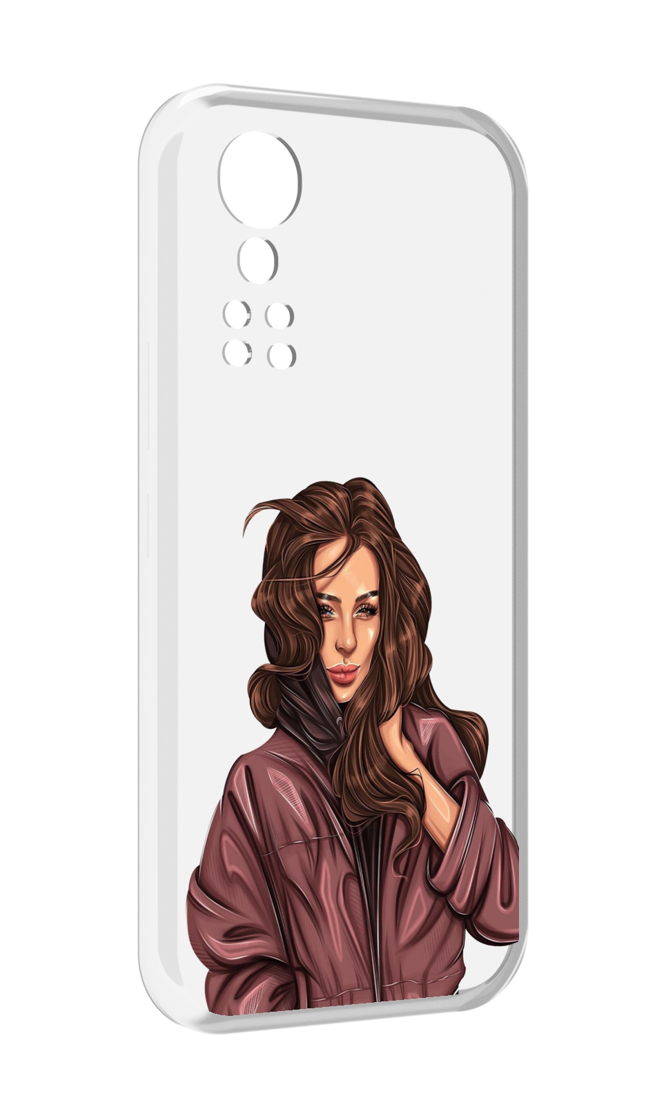 

Чехол MyPads Арт-рисунок-девушки для ZTE Axon 30 5G / Axon 30S, Прозрачный, Tocco