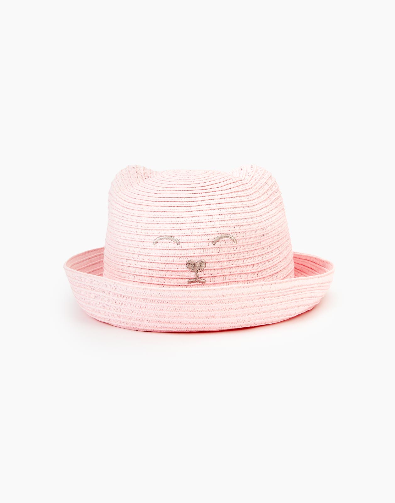 

Розовая шляпа с котиком для девочки 6-8л, Розовый, GAS011621