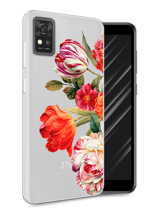 

Чехол Awog на ZTE Blade A31 / ЗТЕ Блэйд A31 "Весенний букет", Разноцветный, 134650-8