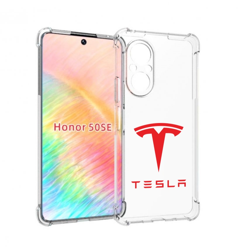 

Чехол бампер MyPads тесла-4 для Honor 50 SE противоударный, Прозрачный, Tocco