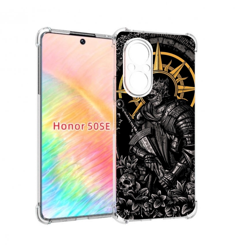 

Чехол бампер MyPads темный железный рыцарь для Honor 50 SE проти, Прозрачный, Tocco