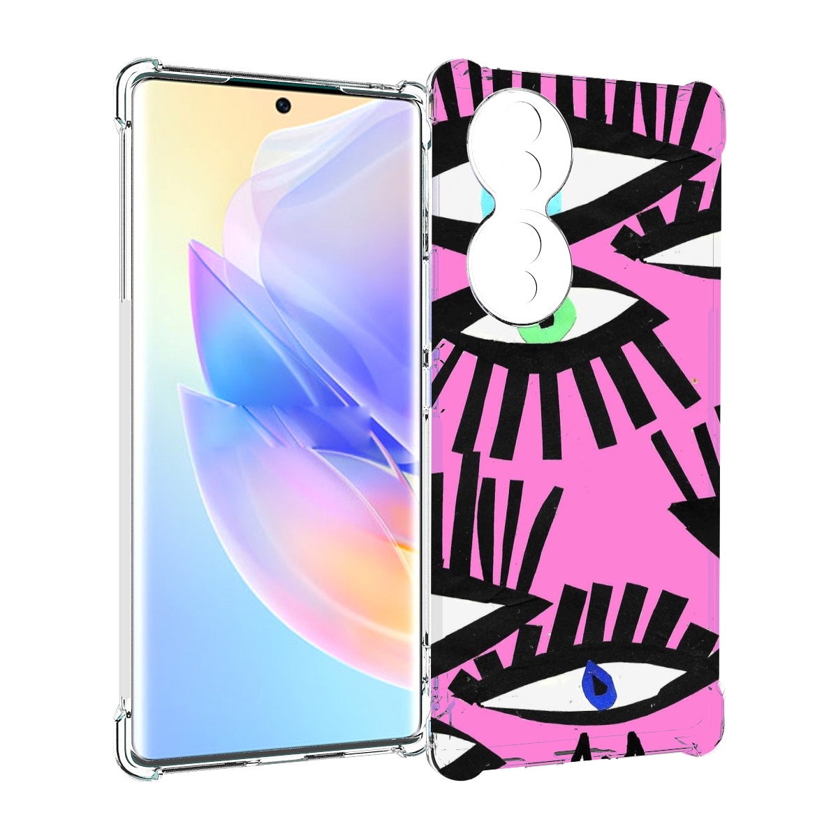 

Чехол MyPads глазки абстракция для Honor 70, Прозрачный, Tocco