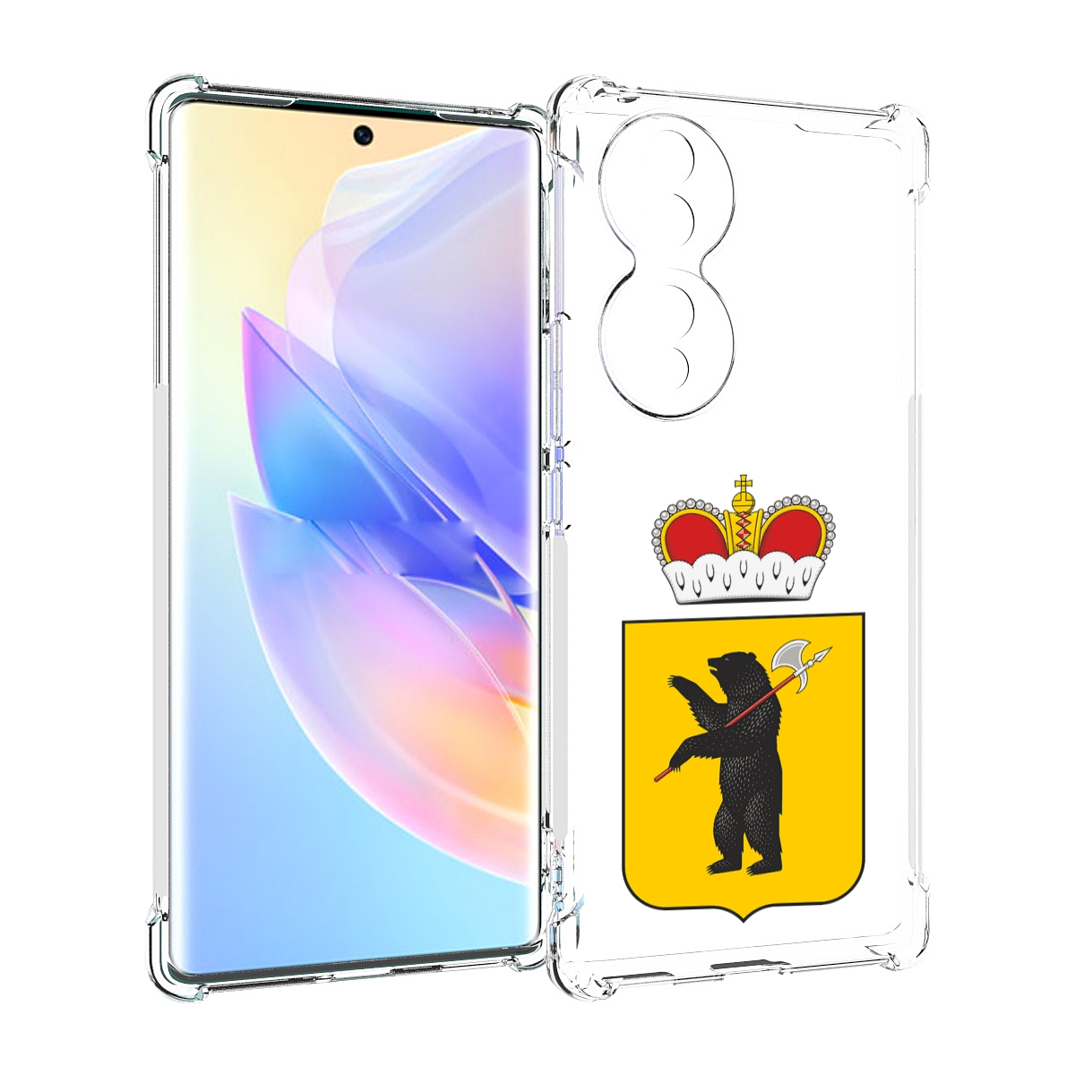 

Чехол MyPads герб-ярославская-область для Honor 70, Прозрачный, Tocco