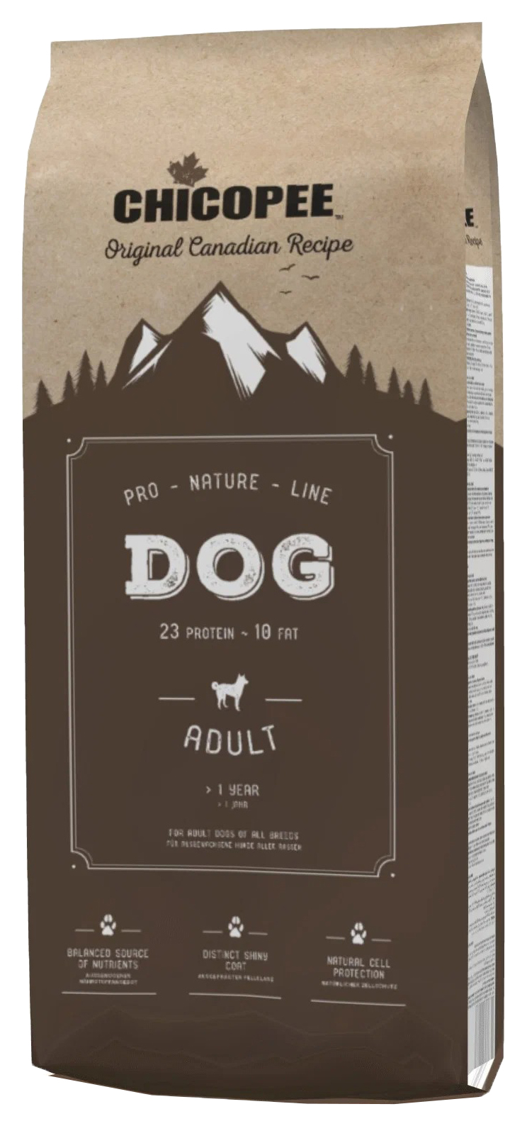 

CHICOPEE CHICOPEE PRO NATURE LINE ADULT ACTIVE для активных взрослых собак всех пород (20