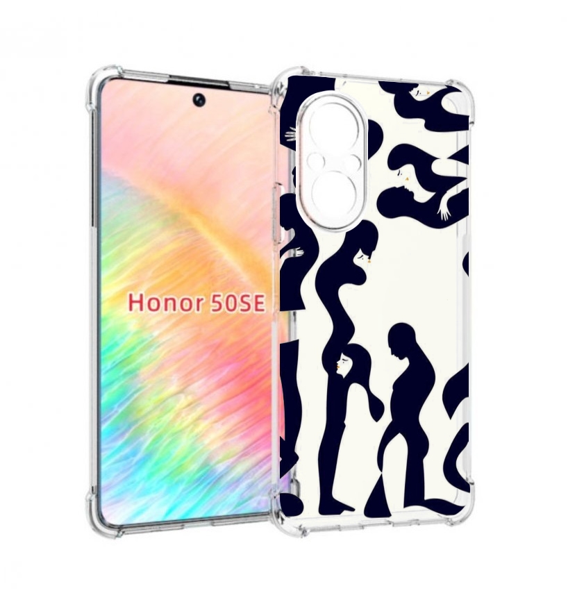 

Чехол бампер MyPads схема-пар для Honor 50 SE противоударный, Прозрачный, Tocco