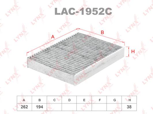 

Фильтр Салона Угольный Lac-1952c Nsii0018300145 LYNXauto LAC1952C