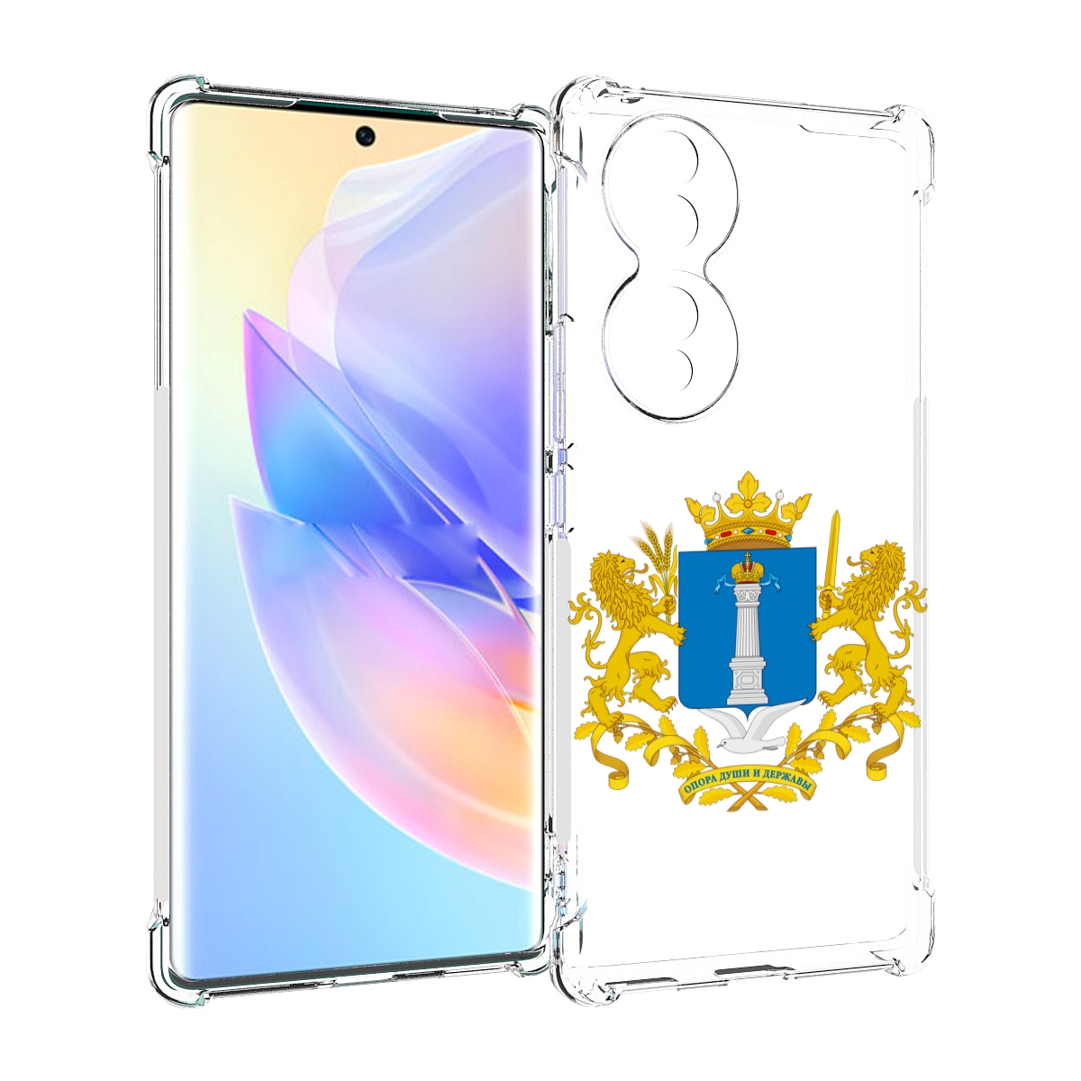 

Чехол MyPads герб-ульяноская-область для Honor 70, Прозрачный, Tocco