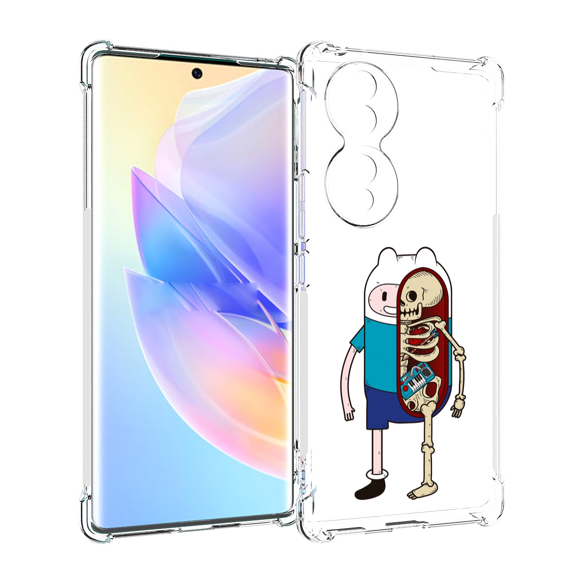 

Чехол MyPads Финн скелет для Honor 70, Прозрачный, Tocco
