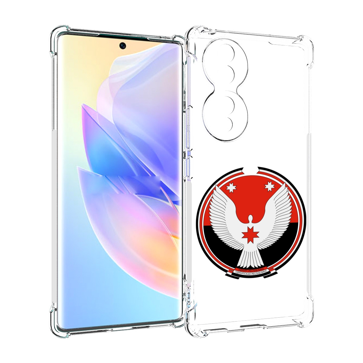 

Чехол MyPads герб-удмуртия-ижевск для Honor 70, Прозрачный, Tocco