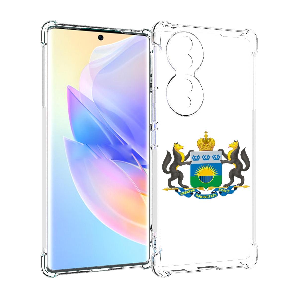 

Чехол MyPads герб-тюменская-область для Honor 70, Прозрачный, Tocco