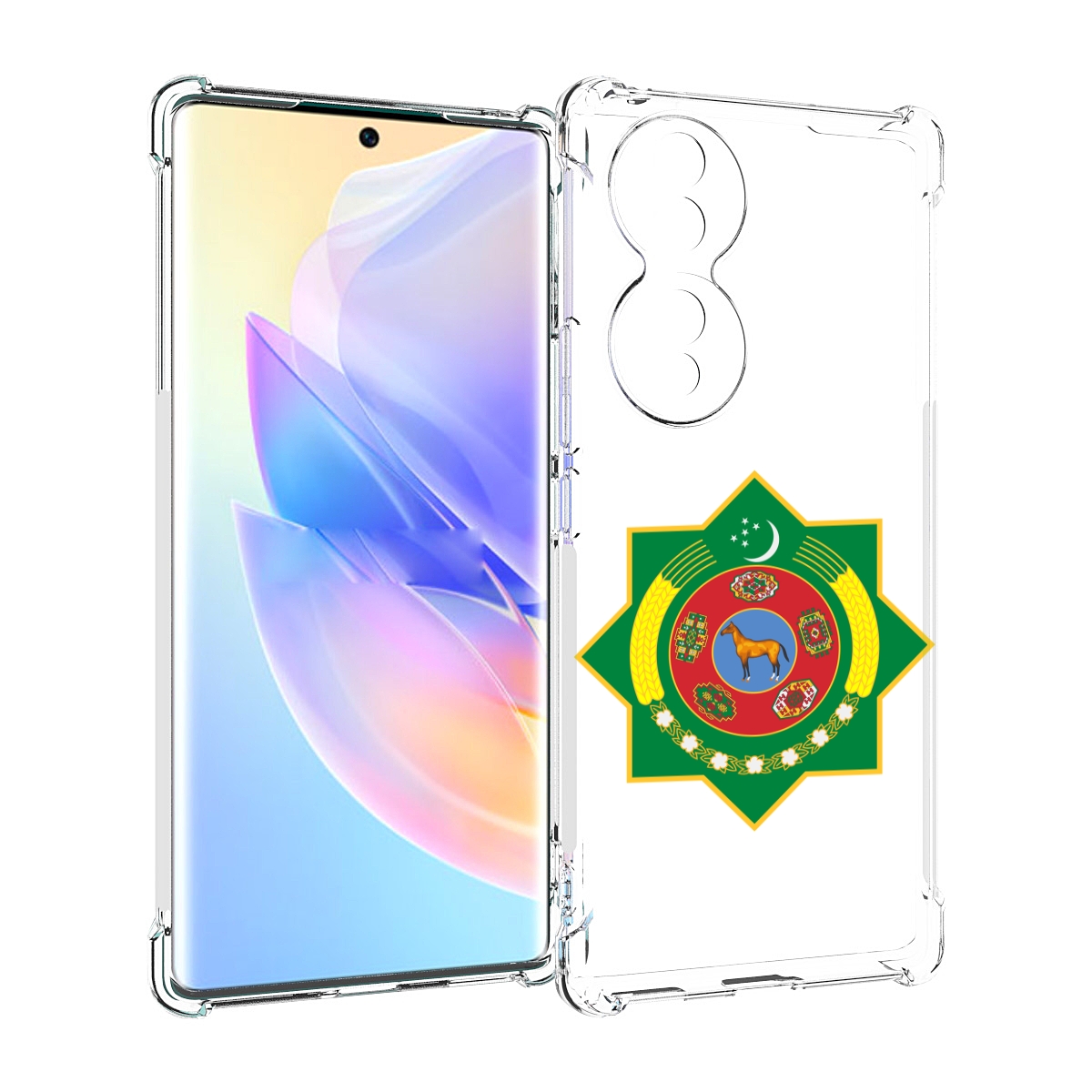 

Чехол MyPads герб-туркменистан для Honor 70, Прозрачный, Tocco