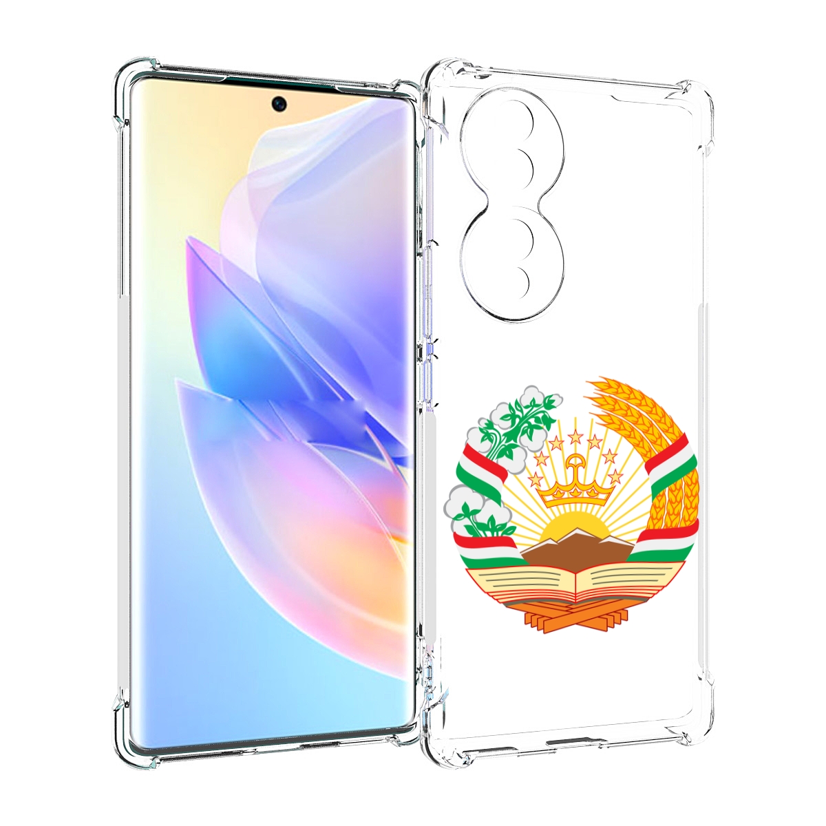 

Чехол MyPads герб-таджикистана для Honor 70, Прозрачный, Tocco