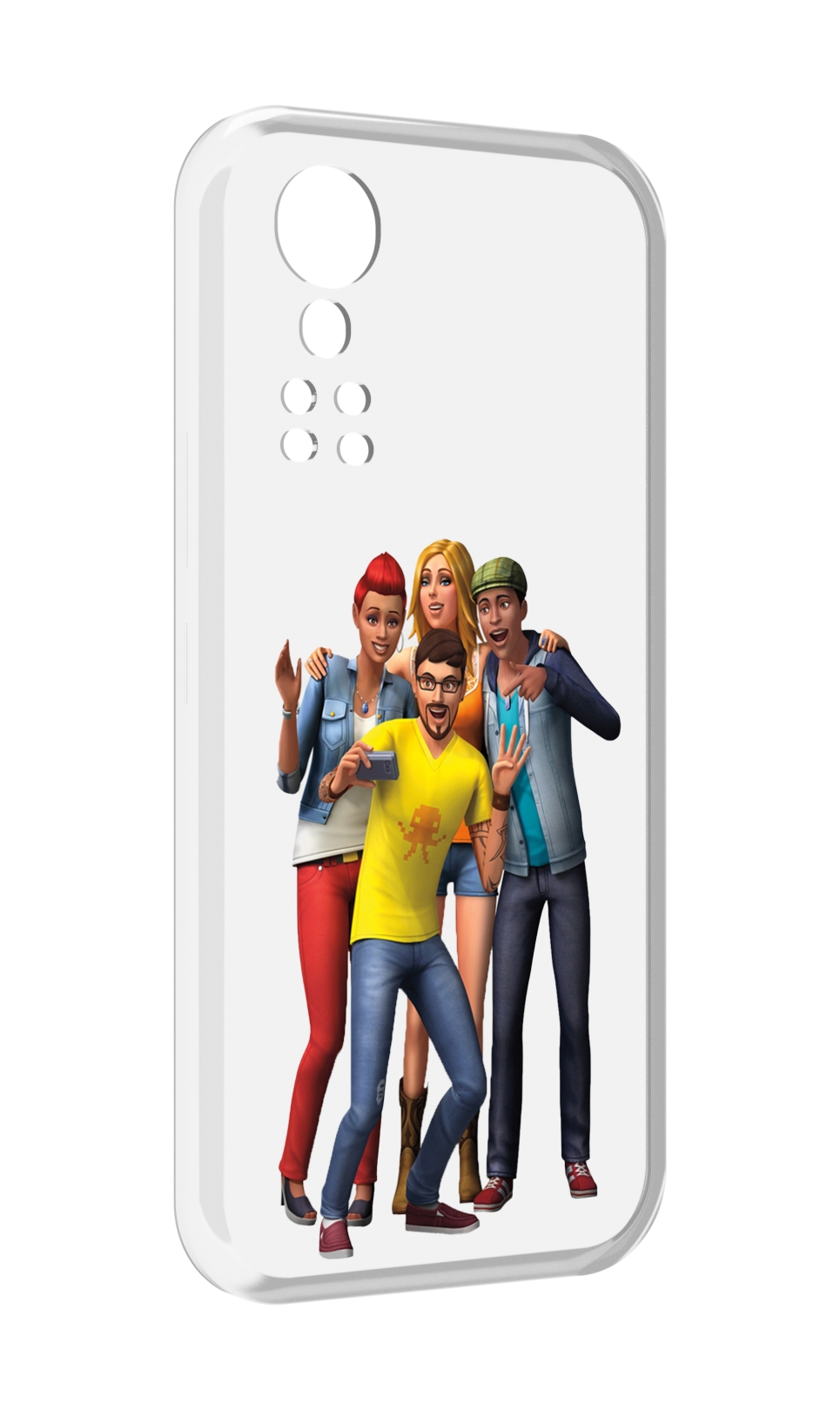 

Чехол MyPads sims для ZTE Axon 30 5G / Axon 30S, Прозрачный, Tocco