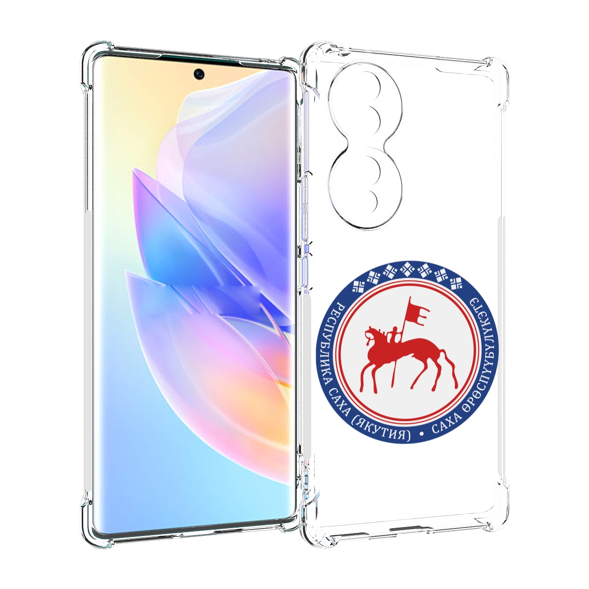 

Чехол MyPads герб-саха-якутия для Honor 70, Прозрачный, Tocco