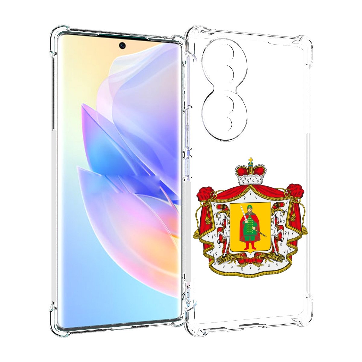 

Чехол MyPads герб-рязанская-область для Honor 70, Прозрачный, Tocco