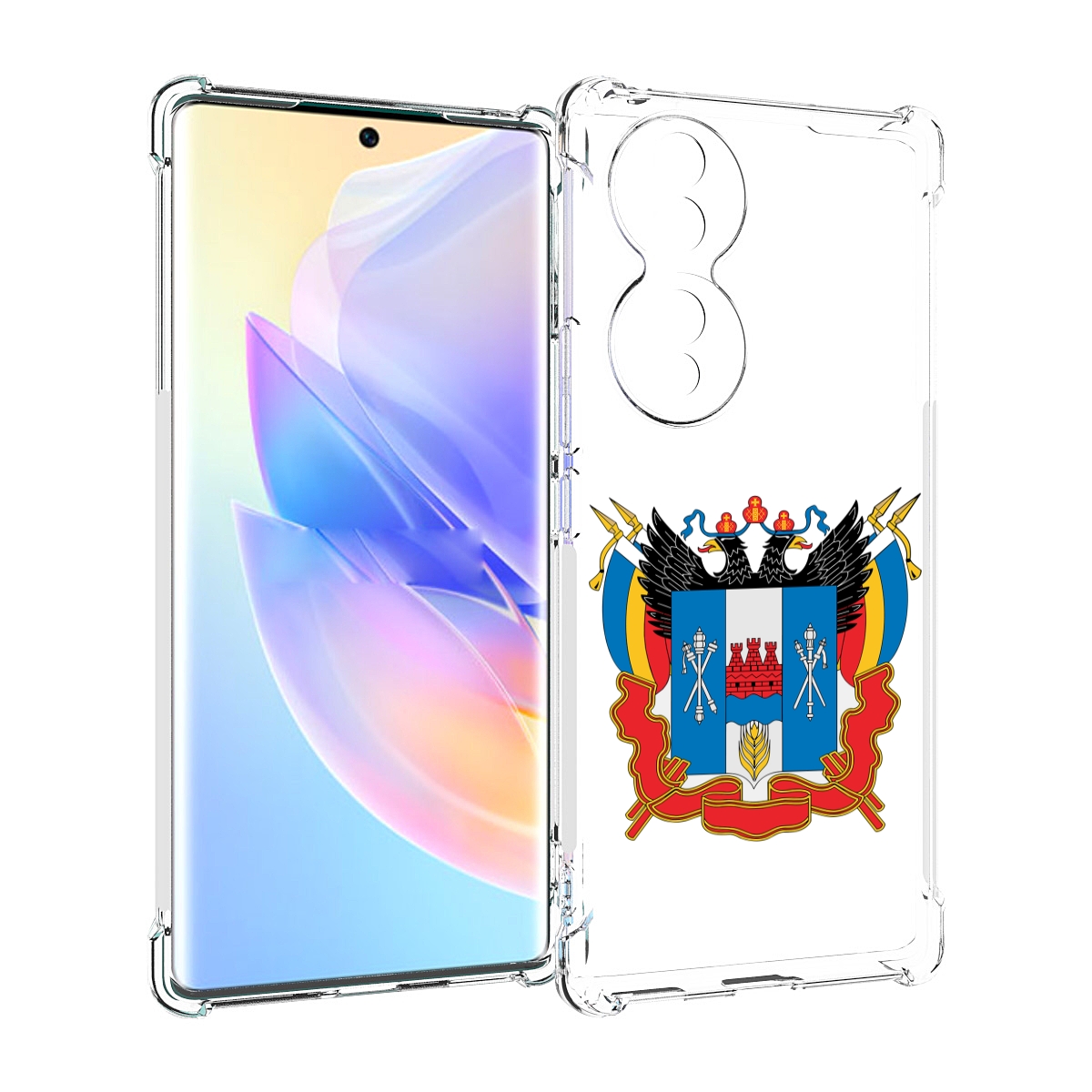 

Чехол MyPads герб-ростовская-область для Honor 70, Прозрачный, Tocco