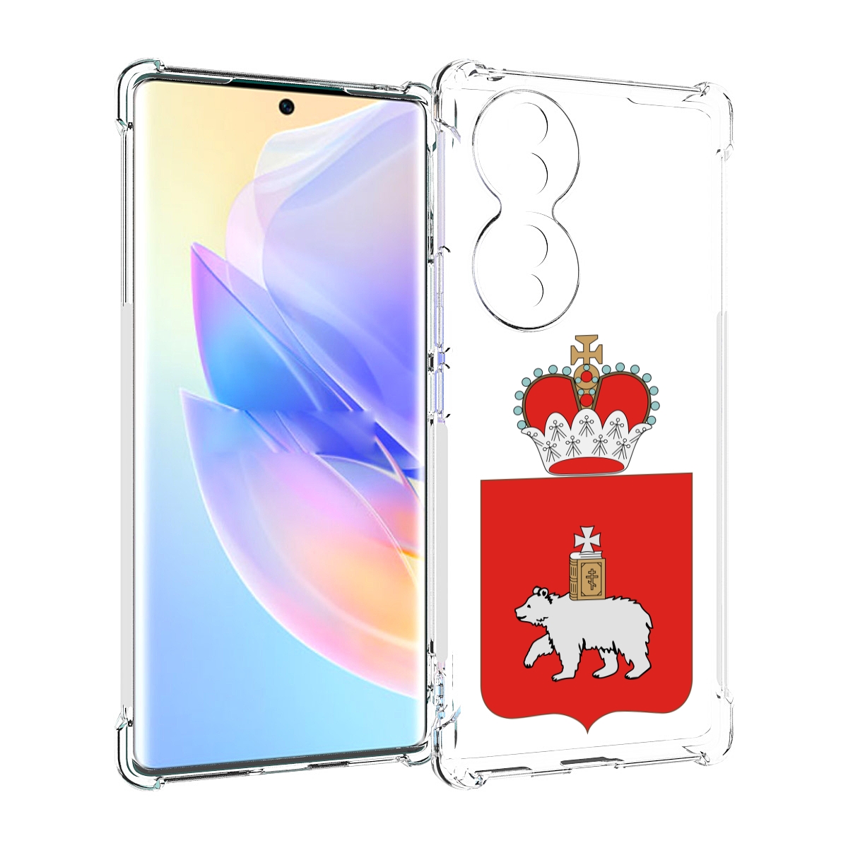 

Чехол MyPads герб-пермскии-краи для Honor 70, Прозрачный, Tocco