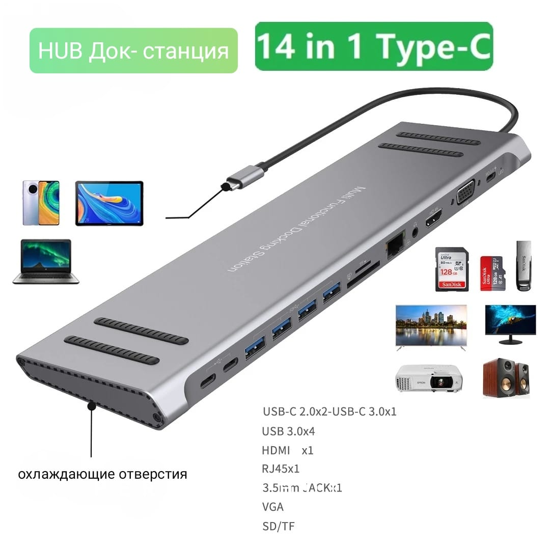 USB-Hub ISA 14in1