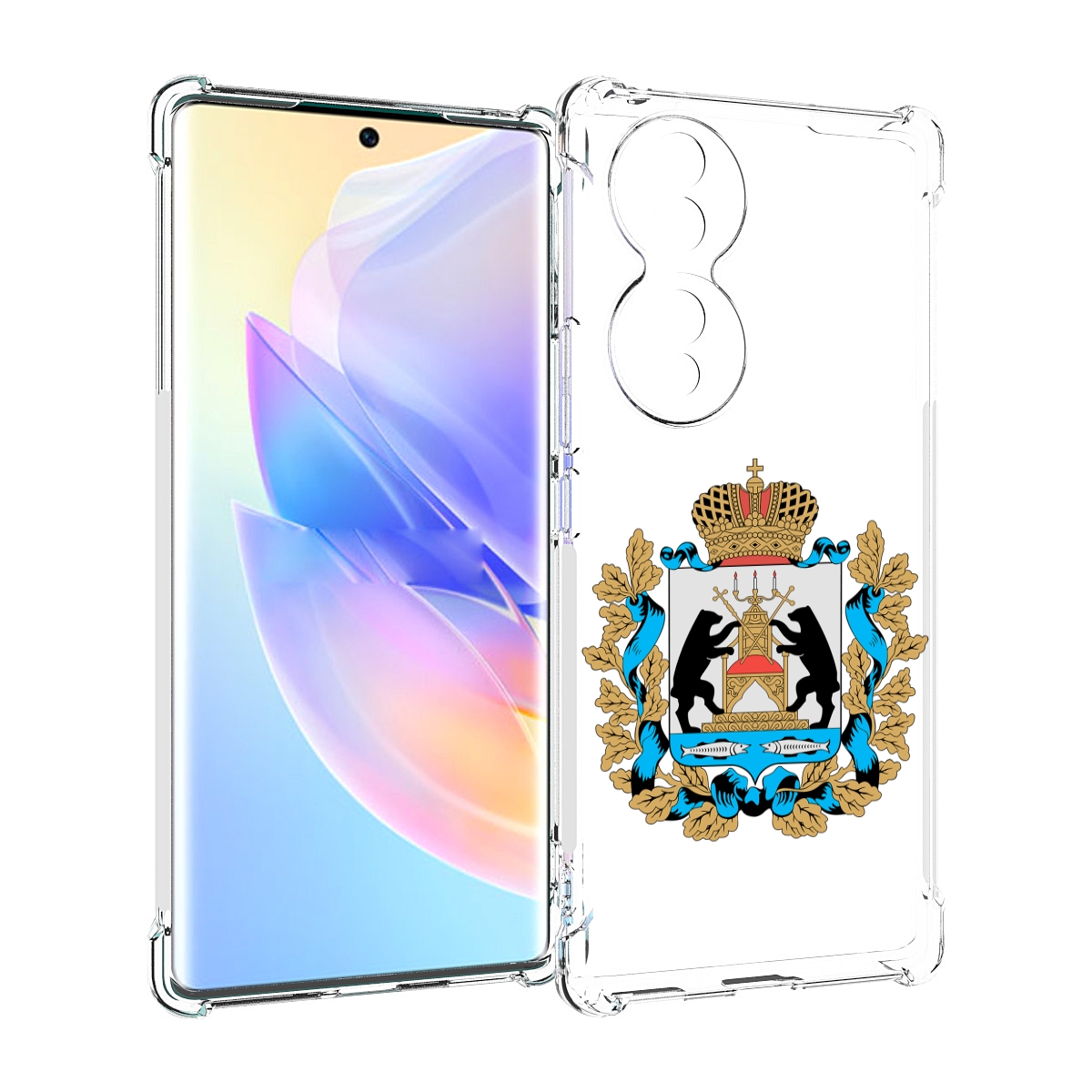 

Чехол MyPads герб-новгородская-область для Honor 70, Прозрачный, Tocco