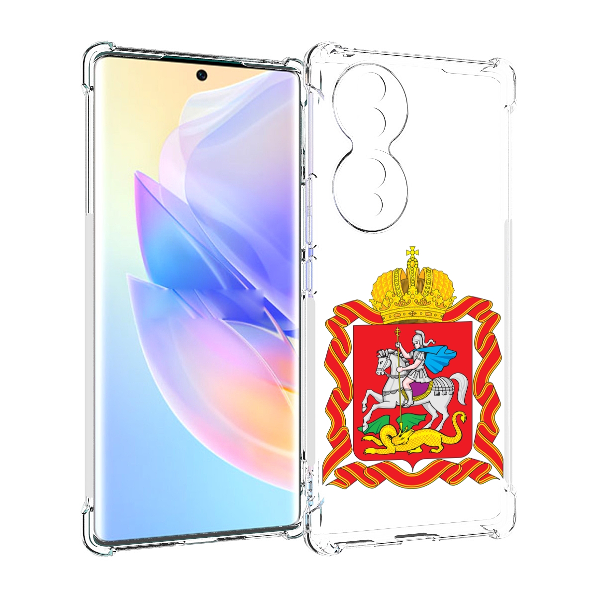 

Чехол MyPads герб-московская-область для Honor 70, Прозрачный, Tocco