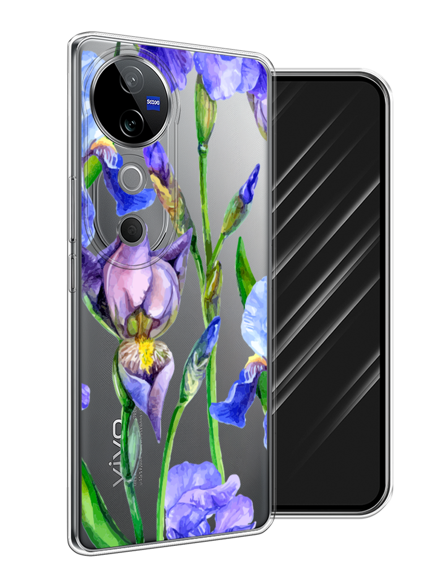 

Чехол Awog на Vivo V40 "Синие ирисы", Фиолетовый;голубой;зеленый, 2611450-1