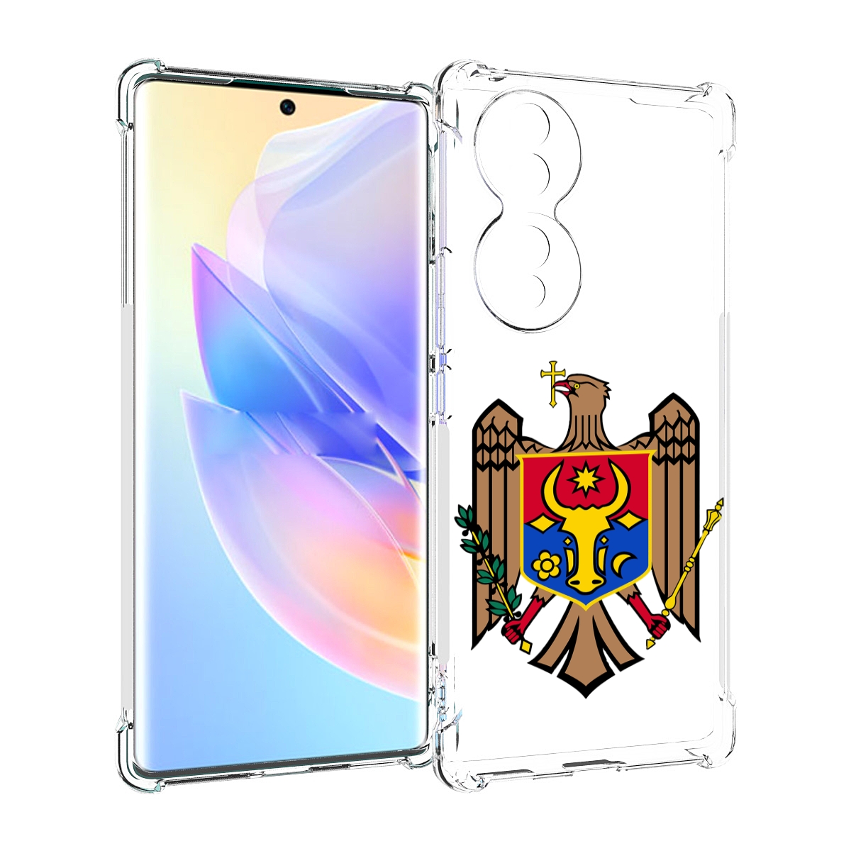 

Чехол MyPads герб-молдовы для Honor 70, Прозрачный, Tocco