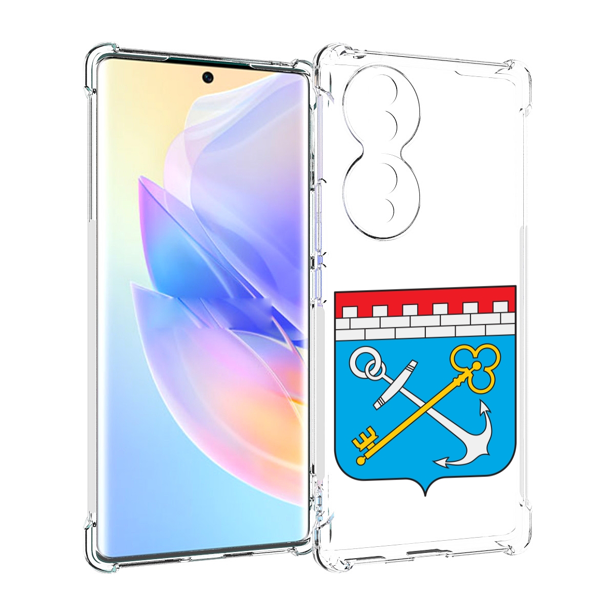 

Чехол MyPads герб-ленинградская-область-питер для Honor 70, Прозрачный, Tocco