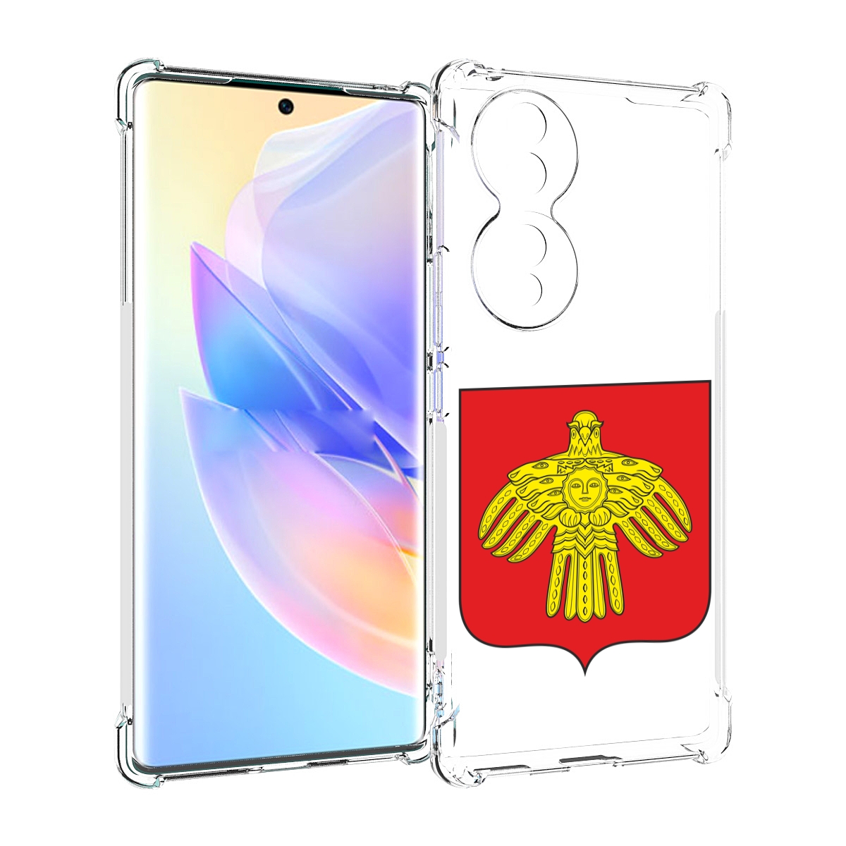 

Чехол MyPads герб-коми-сыктывкар для Honor 70, Прозрачный, Tocco