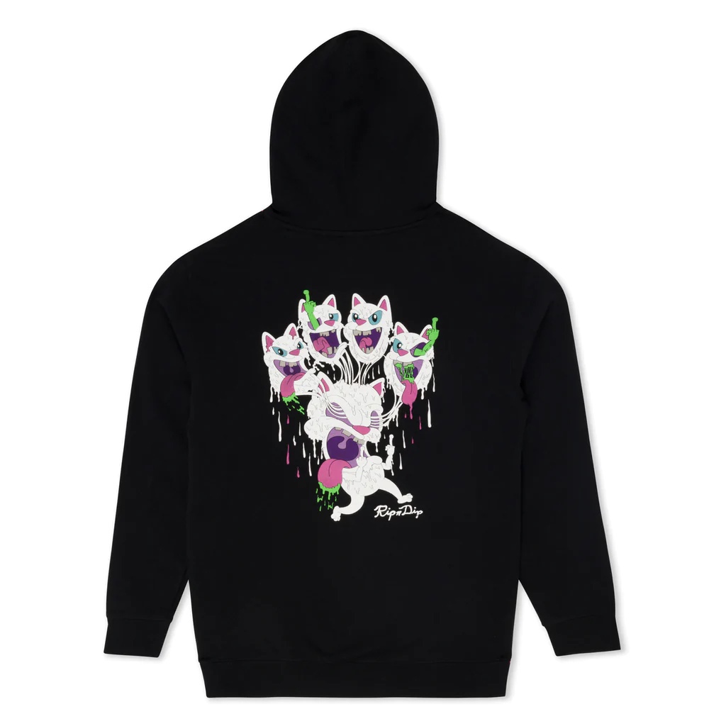 

Толстовка мужская Ripndip Slimy Boys Hoodie черная L, Slimy Boys Hoodie