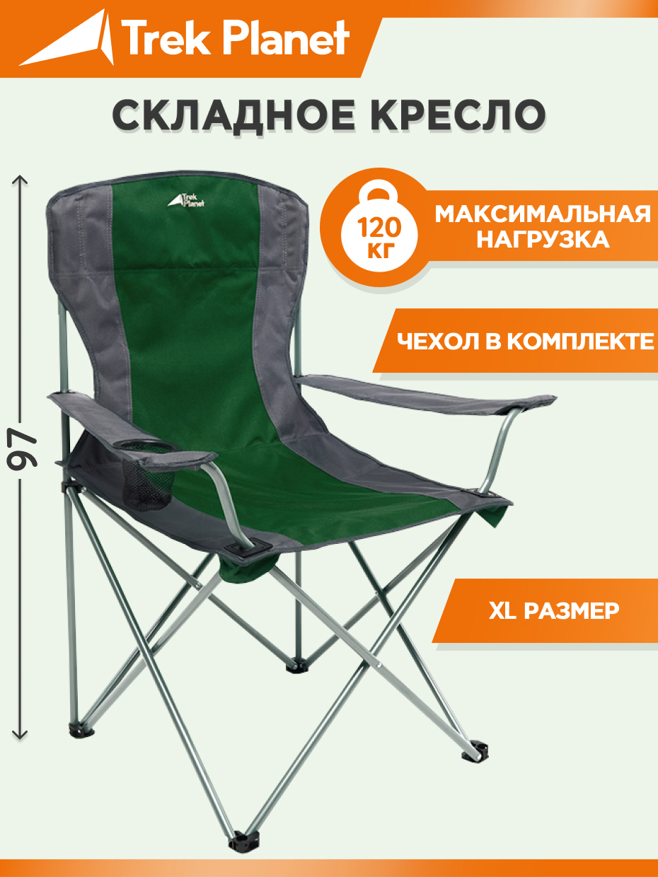 

Кресло Trek Planet Picnic XL olive, Зеленый;серый, Picnic XL