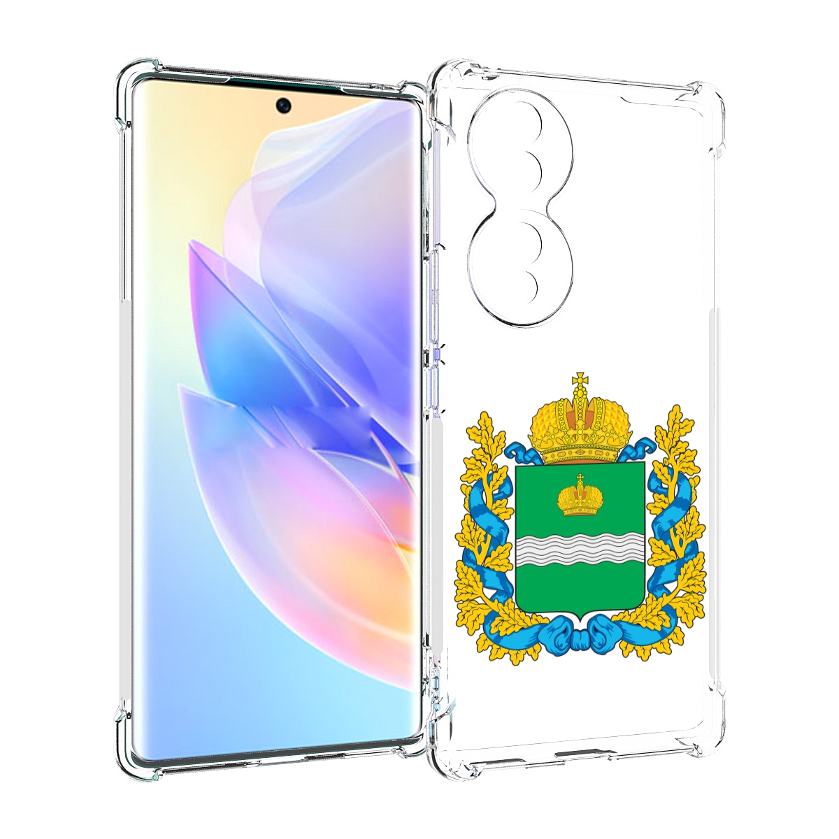 

Чехол MyPads герб-калужскои-области для Honor 70, Прозрачный, Tocco