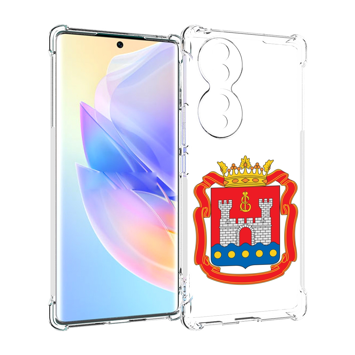 

Чехол MyPads герб-калининградская-область для Honor 70, Прозрачный, Tocco