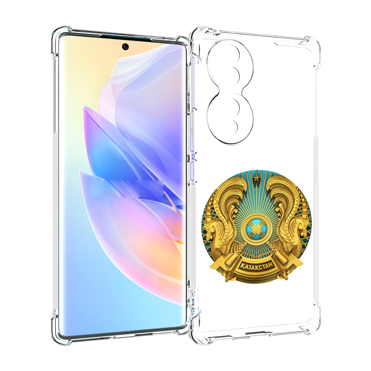 

Чехол MyPads герб-казахстана для Honor 70, Прозрачный, Tocco