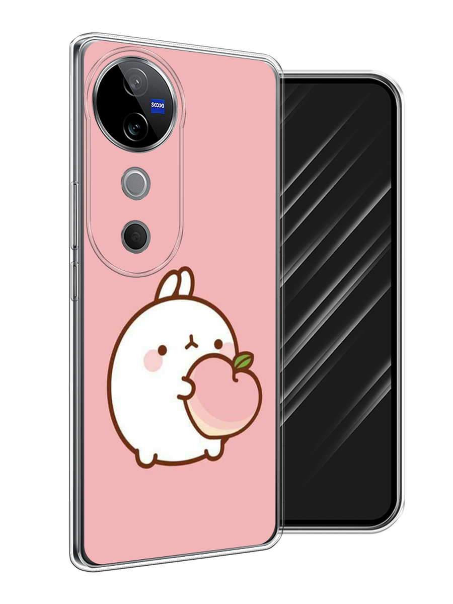 

Чехол Awog на Vivo V40 "Кролик с персиком", Розовый;бежевый, 2611450-1