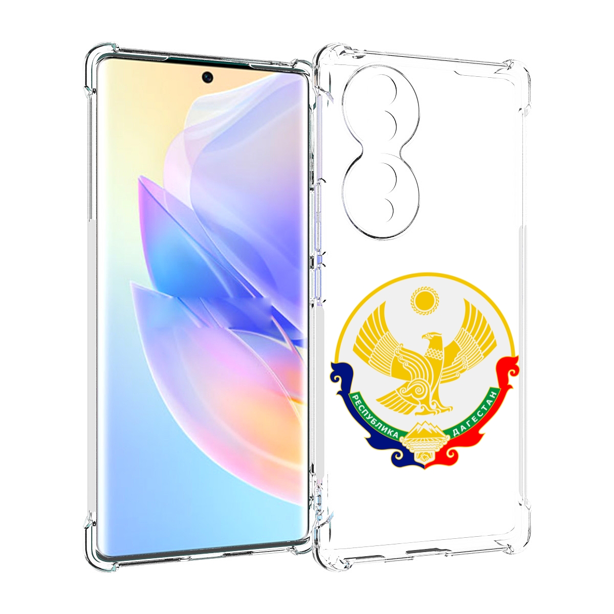 

Чехол MyPads герб-дагестан-махачкала для Honor 70, Прозрачный, Tocco