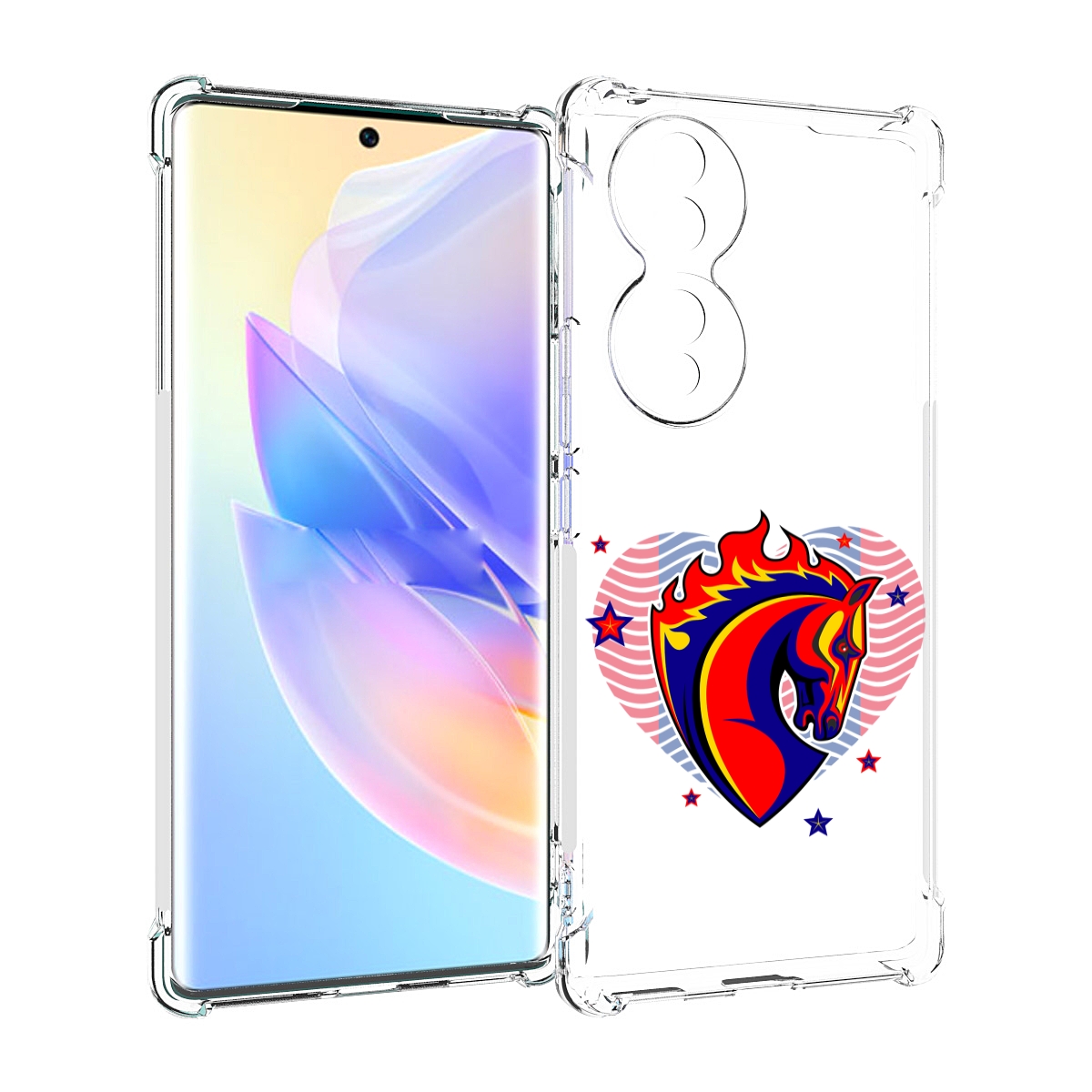

Чехол MyPads ФК ЦСЛ Лошадь для Honor 70, Прозрачный, Tocco