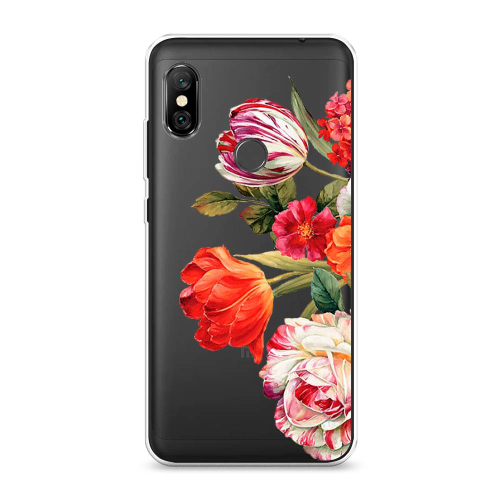 

Чехол Awog на Xiaomi Redmi Note 6 Pro "Весенний букет", Разноцветный, 34650-8