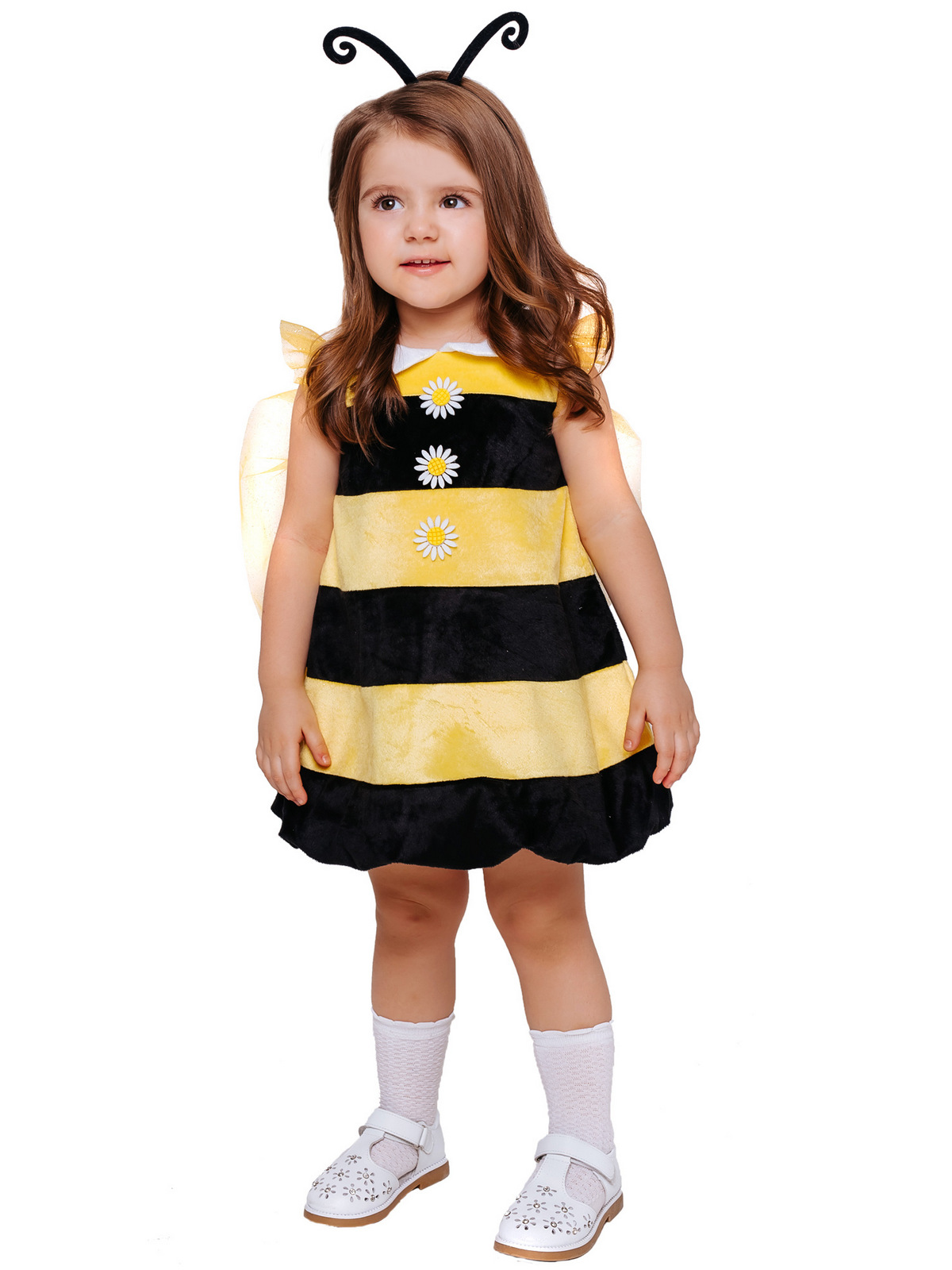 Карнавальный костюм Batik 942 к-19 Пчелка Жужа, желтый, черный, 104
