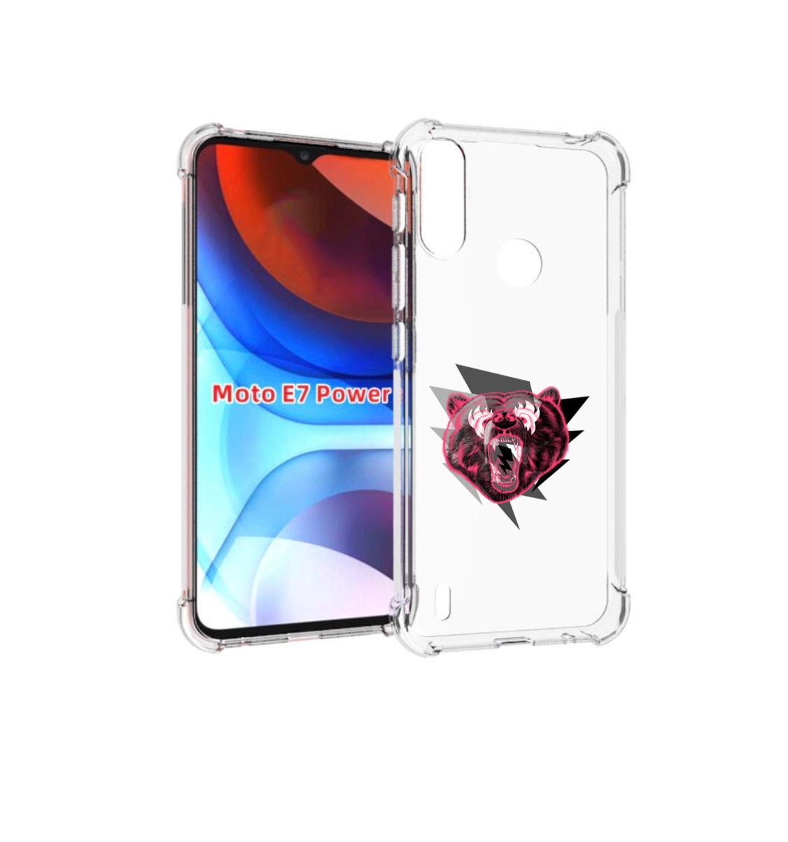 

Чехол MyPads грозовой медведь для Motorola Moto E7 Power, Прозрачный, Tocco