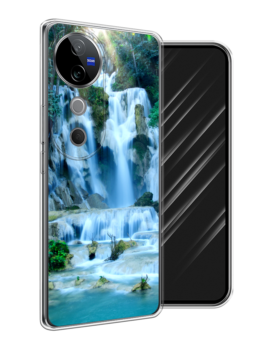 

Чехол Awog на Vivo V40 "Водопад 8", Голубой;зеленый, 2611450-1
